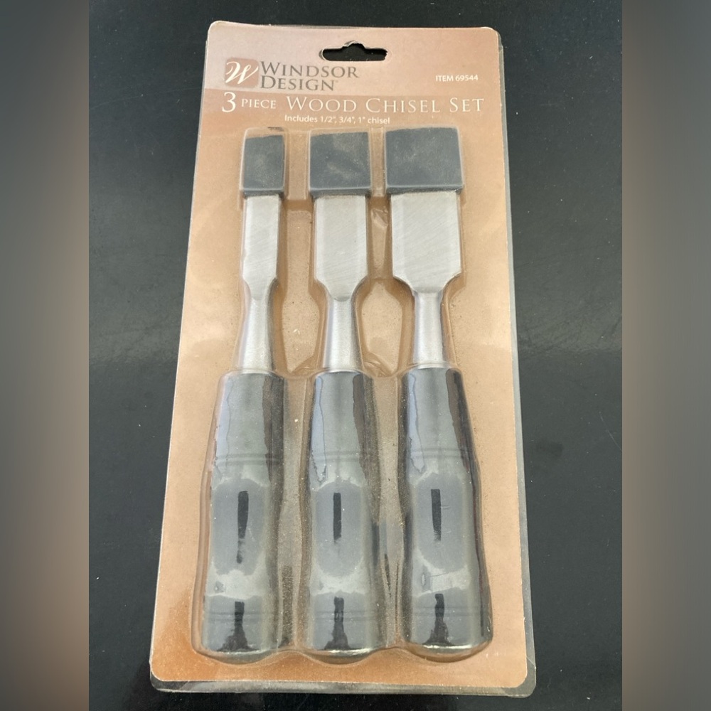 Windsor Design 3-Piece Wood Chisel Set NIB